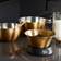 KitchenCraft MasterClass Stainless Steel Brass Finish Bunke 24 cm 4.7 L