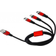 DeLock USB A-USB Micro-B/Lightning/USB C 2.0 1m