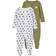 Name It Press Stud Nightsuit 2-pack - Green/Loden Green (13189127)