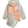 adidas Badge of Sport Full-Zip Hoodie Jogger Set - Ambient Blush/Medium Grey Heather (H28831)