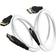 Gioteck PS4/PS5 Premium Viper VP1 Cable Pack - White/Black