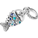 Pandora Scaled Fish Dangle Charm - Silver/Multicolour/Tranparent