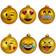 MikaMax Emoji 6-pack Julgranspynt 6st
