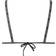 Calvin Klein Logo Tape Triangle Bikini Top - PVH Black