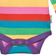 Frugi Favorit Baby Body - Foxglove/Rainbow Stripe