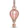 Pandora Sparkling Hot Air Balloon Dangle Charm - Rose Gold/Pink/Transparent