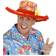 Widmann Ibiza with Plush Trim & Sunflower Red Hippie Hat