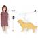 Lundby Doll House Doll with Blind Stick & Guider Dog 60808000