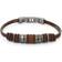 Fossil Rondell Leather Bracelet - Brown/Silver
