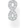Thomas Sabo Individual Infinity Pin Earring - Silver/Transparent