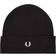 Fred Perry Knitted Beanie - Black