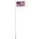 vidaXL US Flag and Pole 6.2m