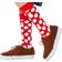 Happy Socks Big Dot Snowman Sock - Red