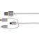 Skross USB A-USB C/USB Micro B/Lightning 2.0 0.3m