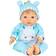 Tiny Treasures Blond Haired Doll Hippo Outfit