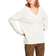 Vila Ril Oversize V-Neck Knitted Pullover - White/White Alyssum