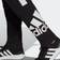adidas Essentials Colorblock Fleece Joggers - Black/White