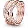 Pandora Sparkling & Polished Lines Ring - Rose Gold/Transparent