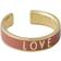 Design Letters Word Candy Ring - Gold/Pink