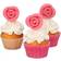 Funcakes Roses Pink Dekorationsmarsipan