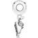 Pandora Typewriter Dangle Charm - Silver/Pink/Transparent