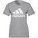 adidas Women's Loungewear Essentials Logo T-shirt - Medium Grey Heather/White