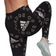 adidas Women Sportswear Essentials Logo Allover Print Leggings - Black/White