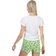 Brave Soul Womens Sprout Short Pyjama Set - White/Green