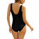 Bonprix Striped Shaper Swimsuit - Black Stripe