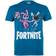 Fortnite Kids Bunny Trouble Short Sleeve T-shirt - Azure Blue
