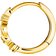 Thomas Sabo Charm Club Leaves Hoop Earring - Gold/Transparent