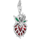 Thomas Sabo Charm Club Collectable Strawberry Charm Pendant - Silver/Red/Green