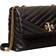 Tory Burch Kira Chevron Convertible Leather Shoulder Bag - Black/Rolled Brass