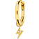 Thomas Sabo Charm Club Single Hoop with Flash Pendant Earring - Gold/Transparent