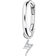 Thomas Sabo Charm Club Single Hoop with Flash Pendant Earring - Silver/Transparent