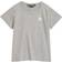 Acne Studios Kid's Mini Nash Face Patch T-shirt - Light Grey Melange