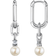 Thomas Sabo Links Hoop Earrings - Silver/Pearl/Transparent
