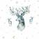 RoomMates Watercolor Winter Deer Peel and Stick Giant Wall Decal