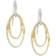 Marco Bicego Marrakech Onde Collection Double Concentric Hook Earrings - Gold/Diamonds