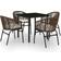 vidaXL 3099228 Patio Dining Set, 1 Table incl. 4 Chairs