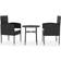 vidaXL 3098036 Patio Dining Set, 1 Table incl. 2 Chairs