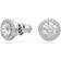 Swarovski Constella Round Cut Stud Earrings - Silver/Transparent