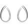Swarovski Exist Medium Hoop Earrings - Silver/Transparent