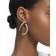 Swarovski Exist Medium Hoop Earrings - Silver/Transparent