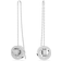 Swarovski Hollow Drop Earrings - Silver/Transparent
