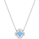 Swarovski Sparkling Dance Necklace - Silver/Blue/Transparent