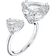 Swarovski Millenia Open Ring - Silver/Transparent
