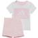adidas Infant Essentials Tee & Shorts Set - White/Clear Pink (HF1915)