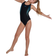 Speedo Girl's Tech Placement Digital Muscleback Swimsuit - Black/Blue Flame/Light Adriatic