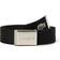 Lacoste Engraved Buckle Woven Fabric Belt - Black
